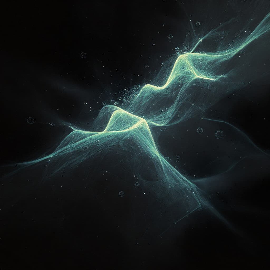 Decorative landscape of universal blanket of vectors and dags on black blanketed background.